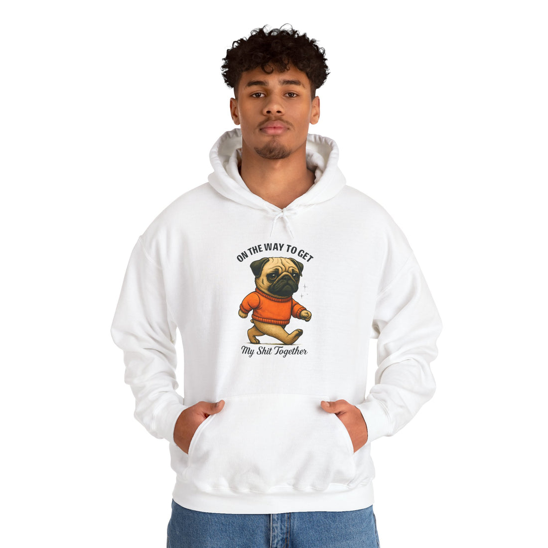 Pug Motivation Hoodie