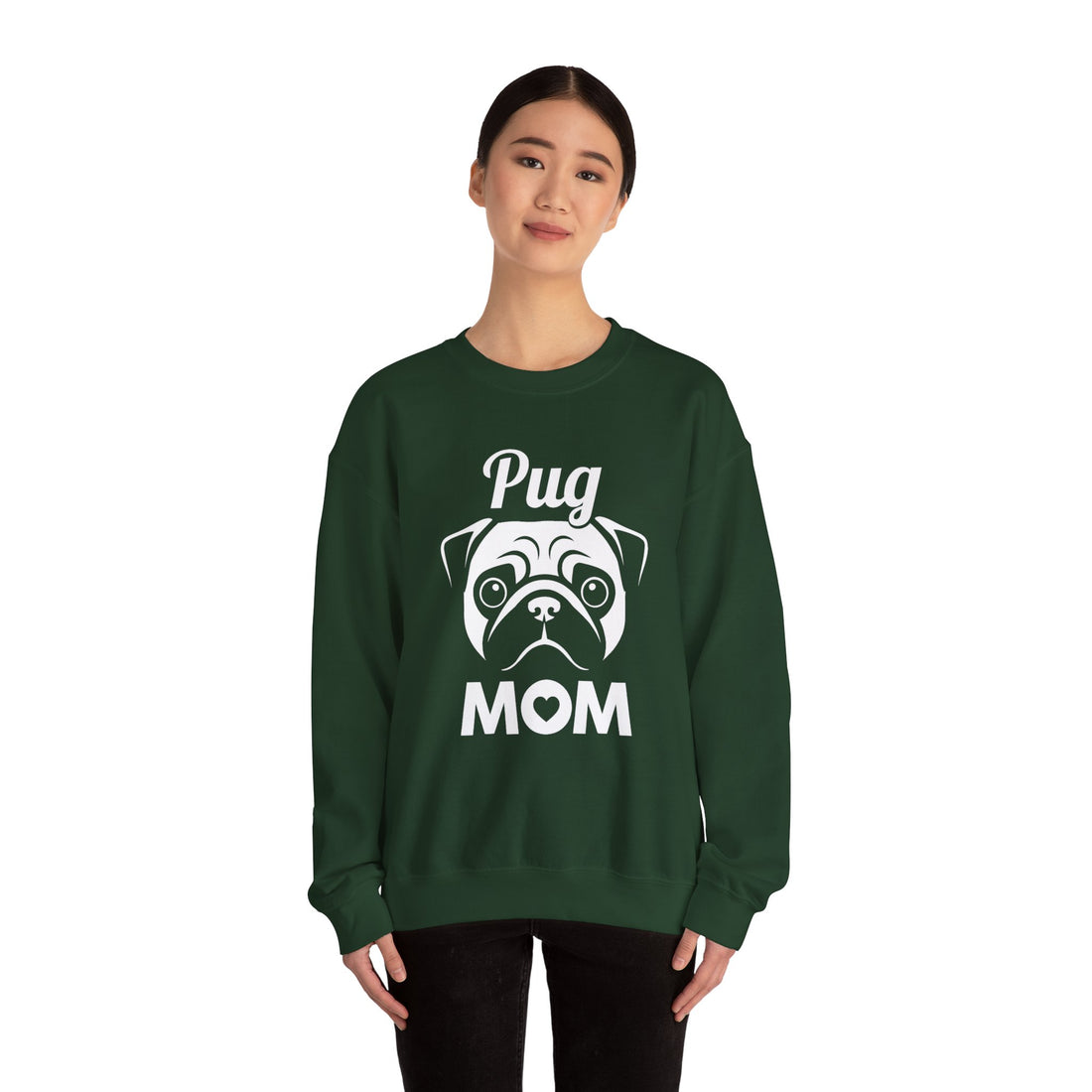 Pug Mom Unisex Crewneck Sweatshirt