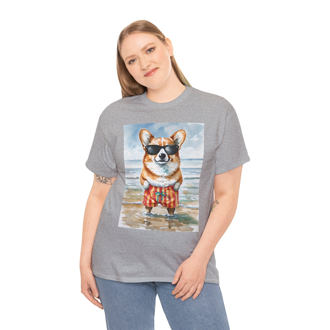 Cool Corgi Beach Tee