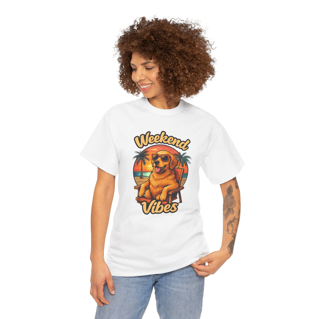 Weekend Vibes Unisex Heavy Cotton Tee