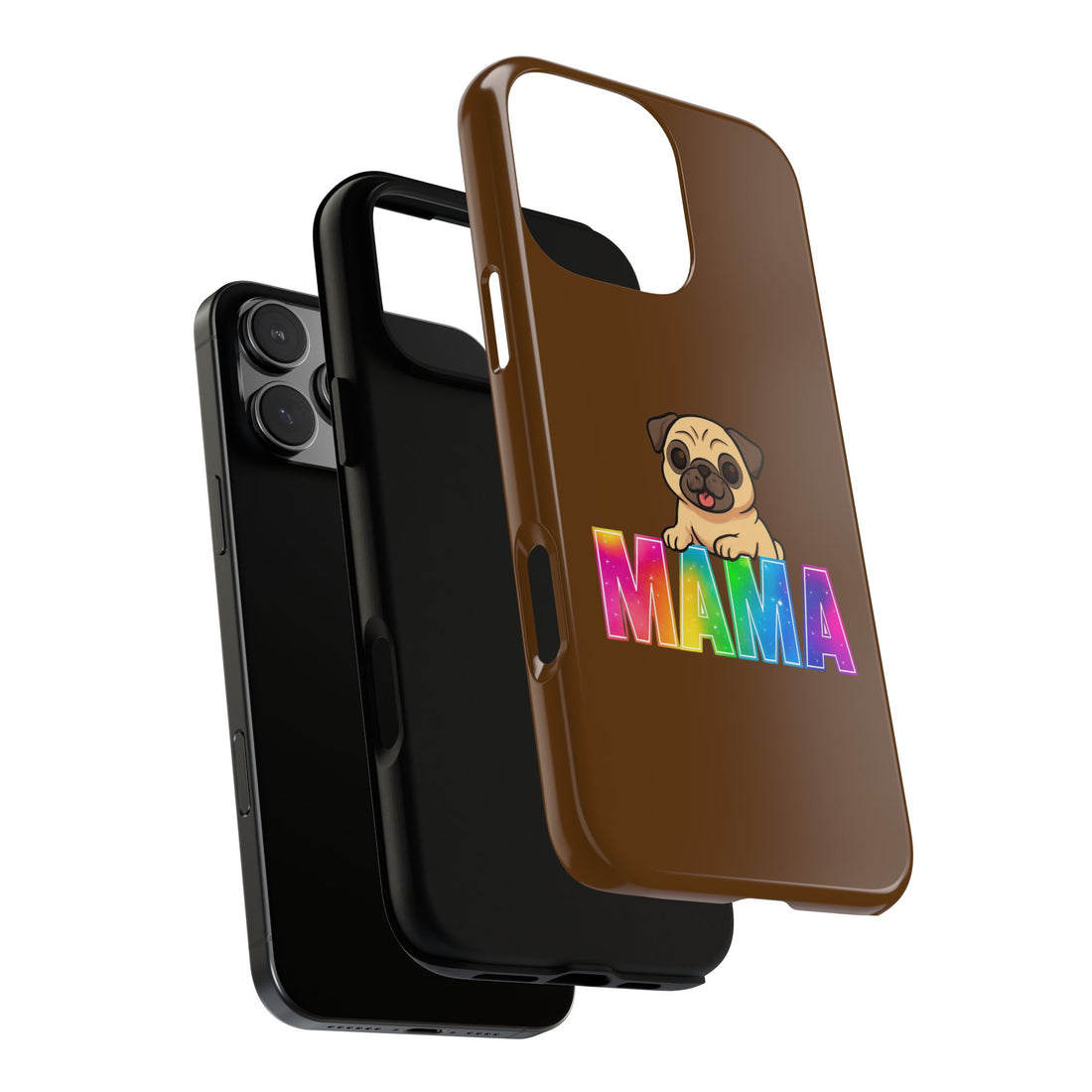 Colorful Pug Mama Phone Case