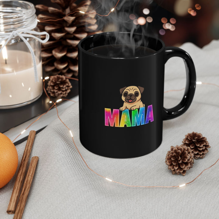 Rainbow Pug Mama Mug