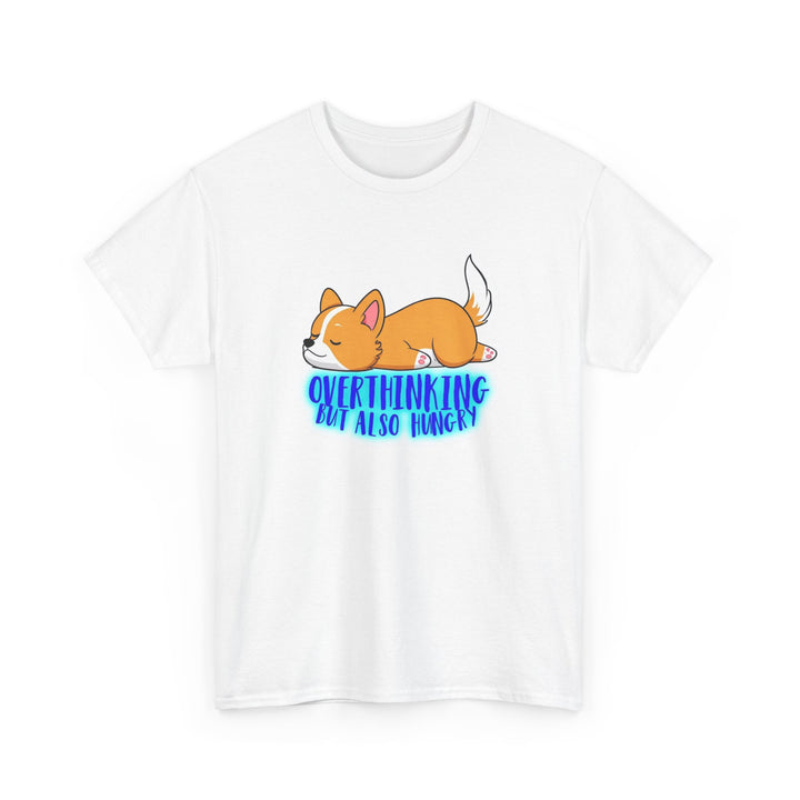 Overthinking Corgi Unisex Heavy Cotton Tee