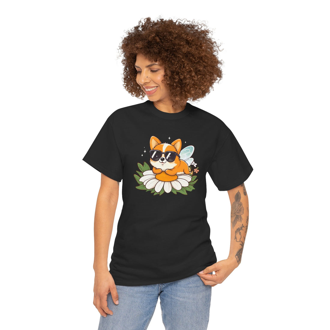 Cute Corgi Relaxing Tee