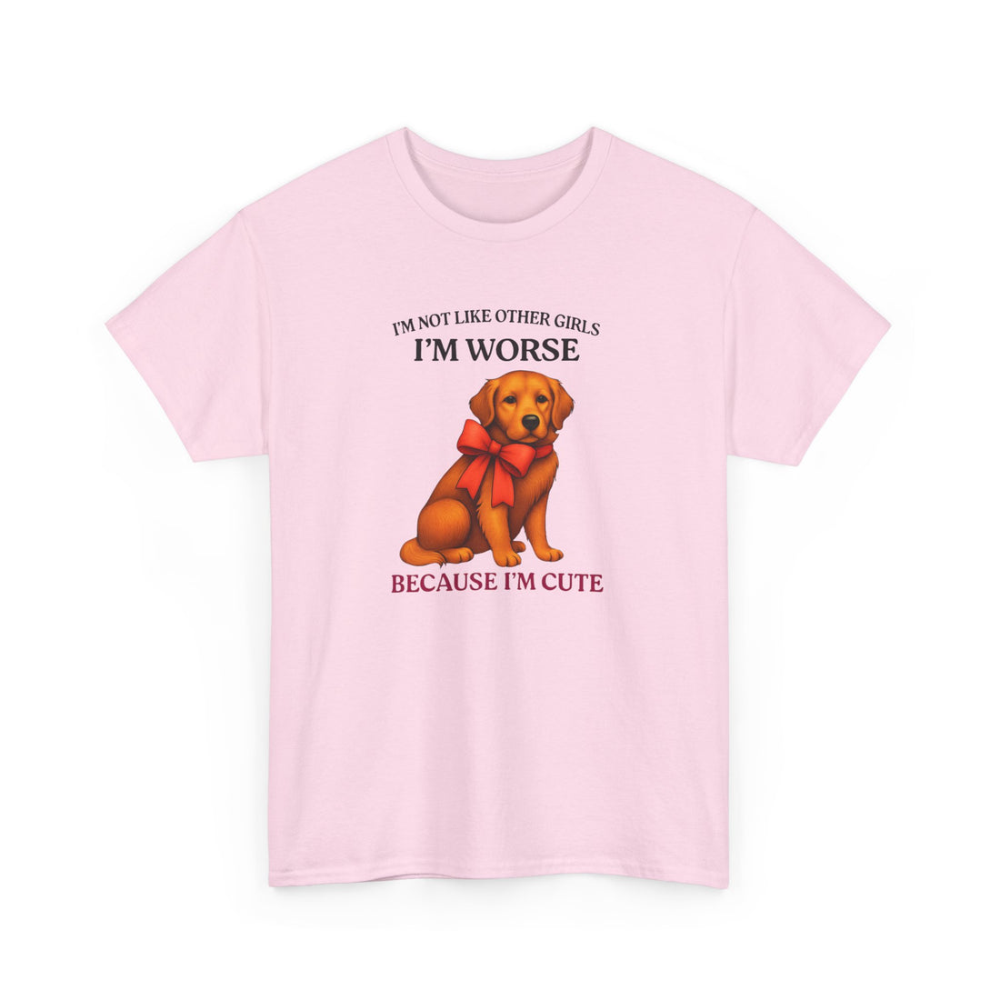 Cute Dog Humor Unisex Heavy Cotton Tee