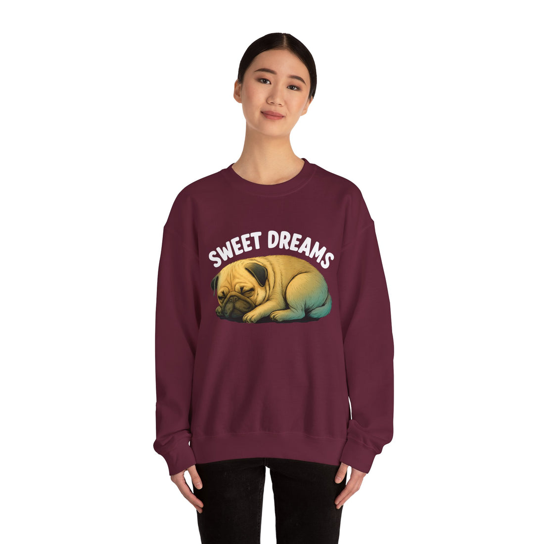 Cozy Pug Sweatshirt - Sweet Dreams