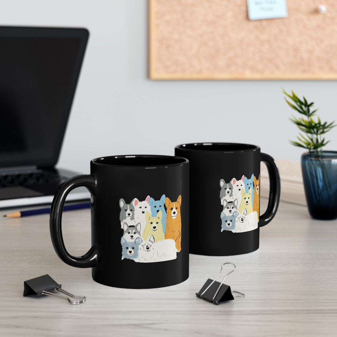 Corgi Friends Mug