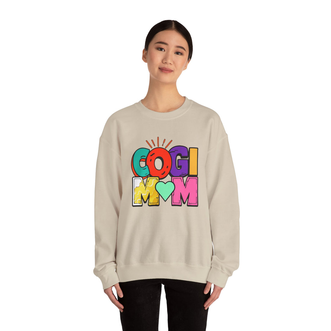 Colorful COGI MOM Crewneck Sweatshirt