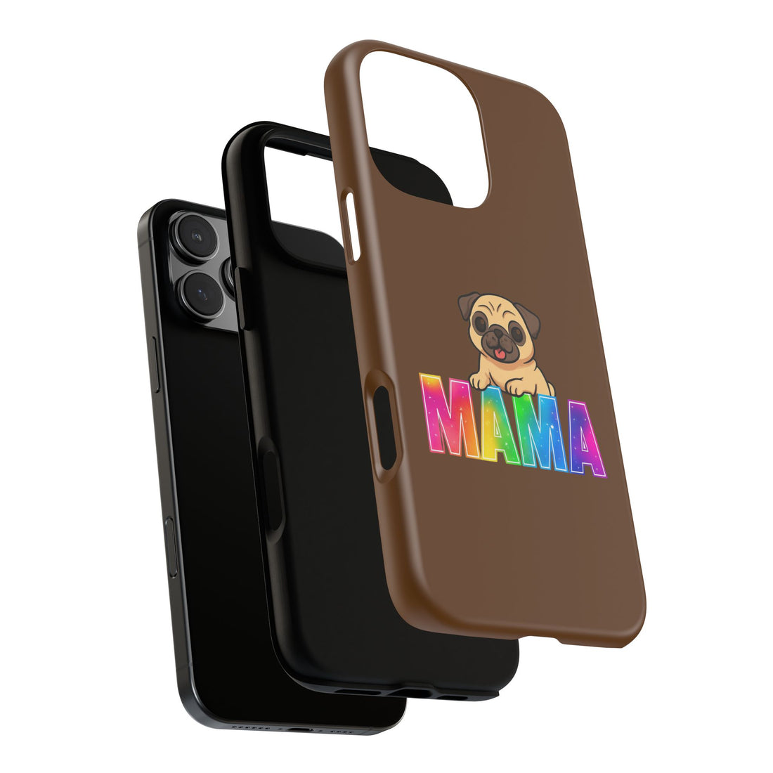 Colorful Pug Mama Phone Case