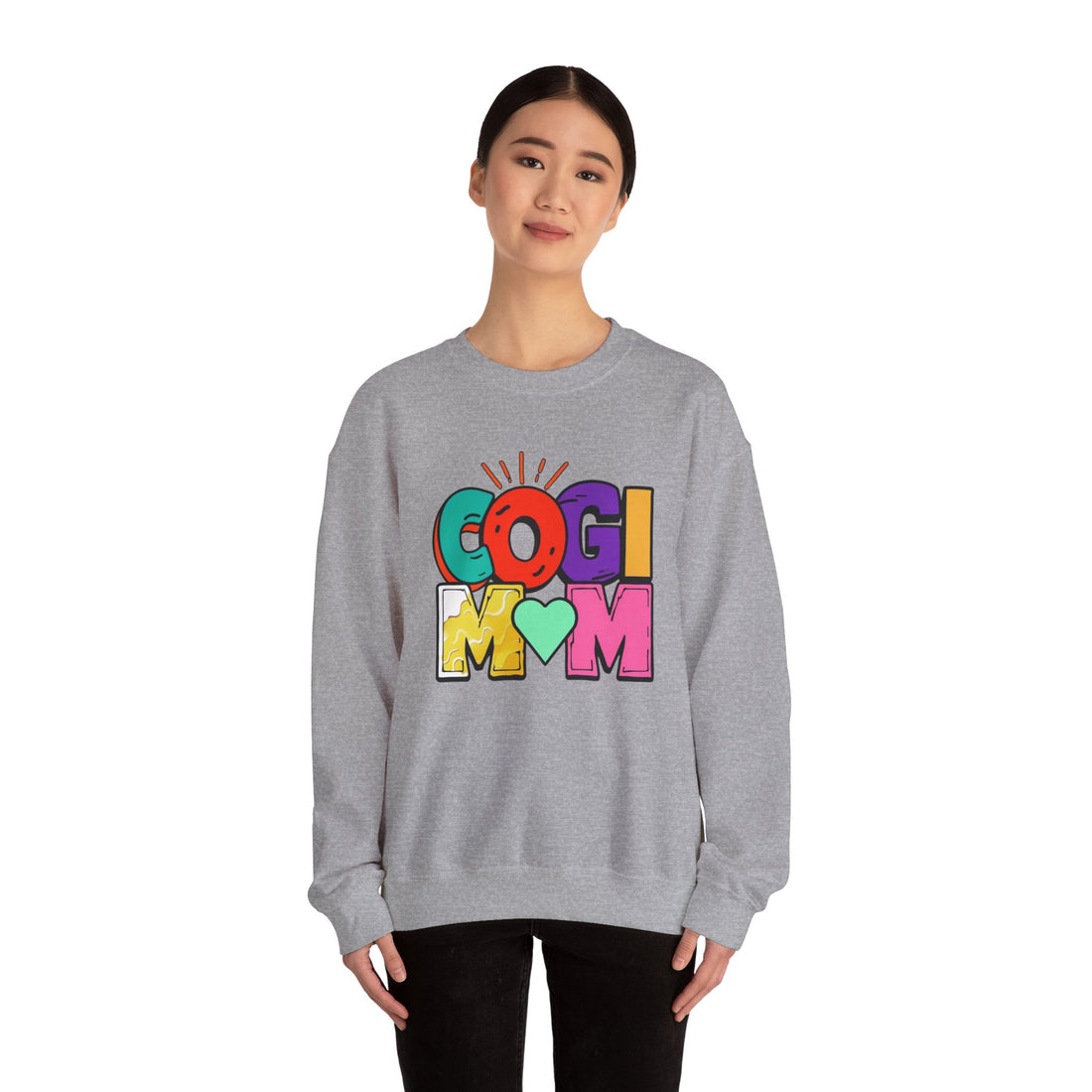 Colorful COGI MOM Crewneck Sweatshirt
