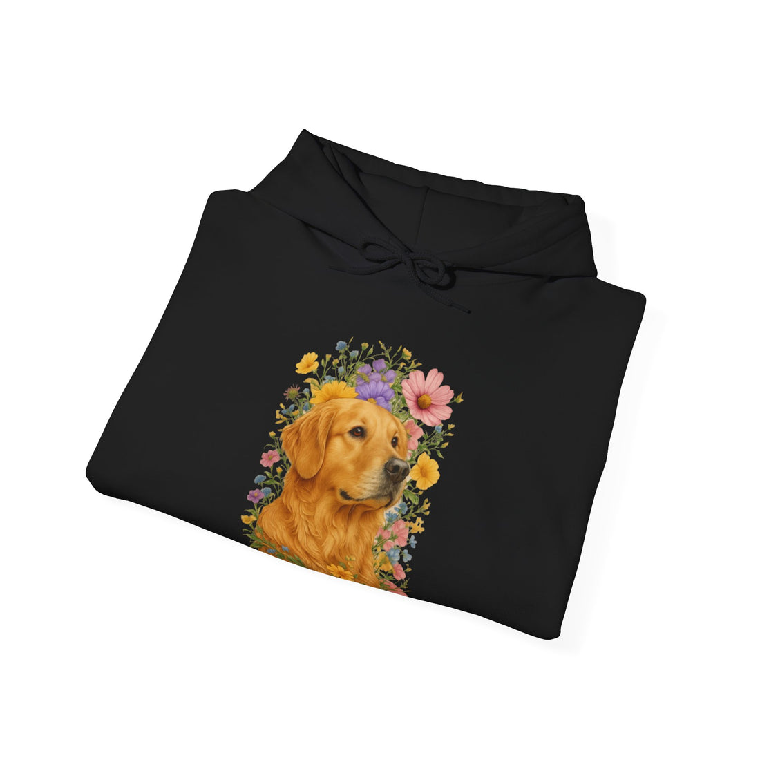 Golden Retriever Floral Hoodie