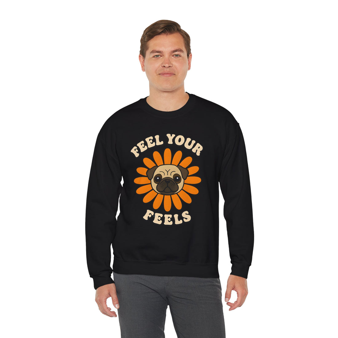 Pug Floral Crewneck Sweatshirt