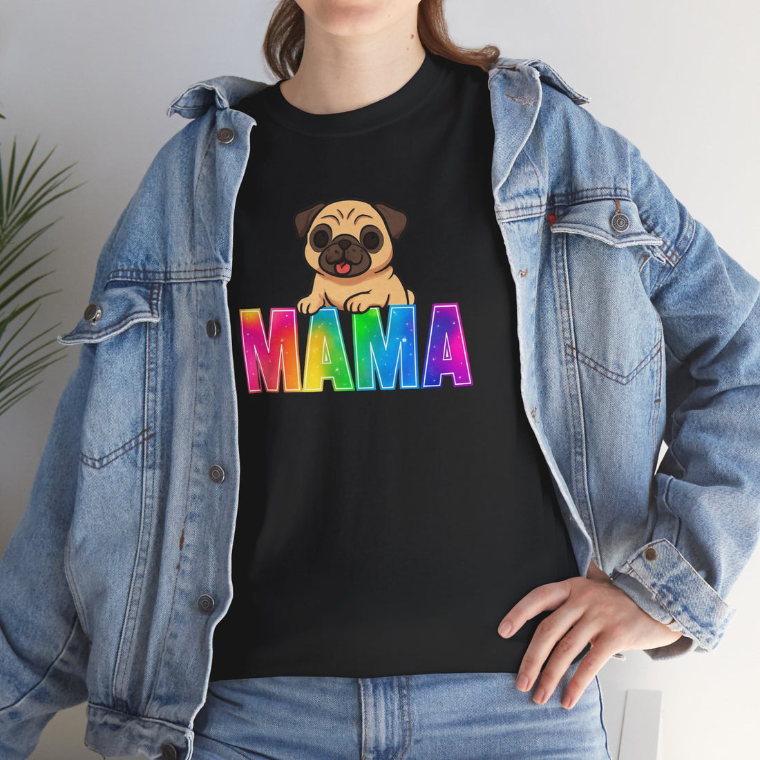 Pug Mama Unisex Heavy Cotton Tee