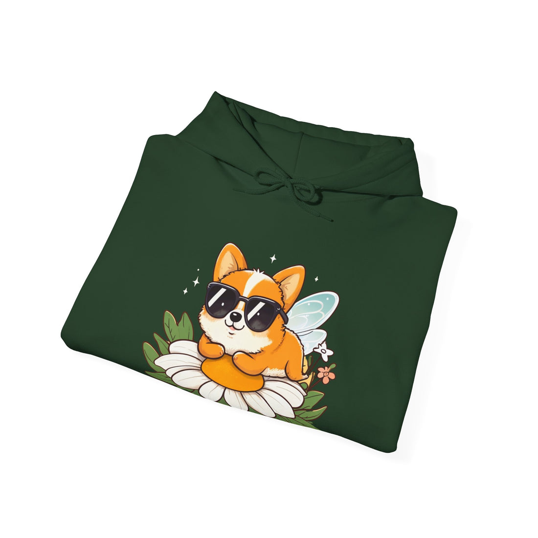 Corgi in Sunglasses Hoodie