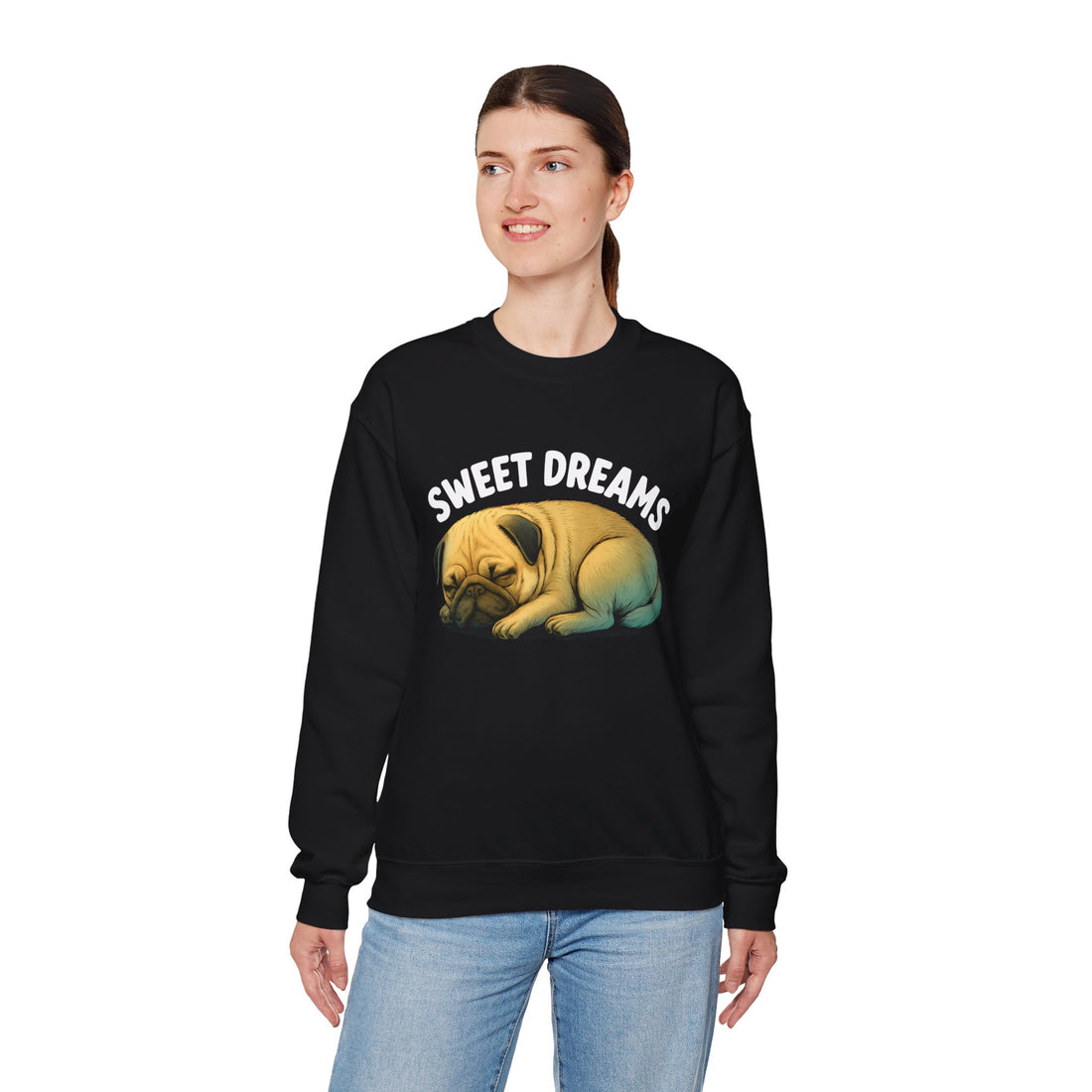 Cozy Pug Sweatshirt - Sweet Dreams