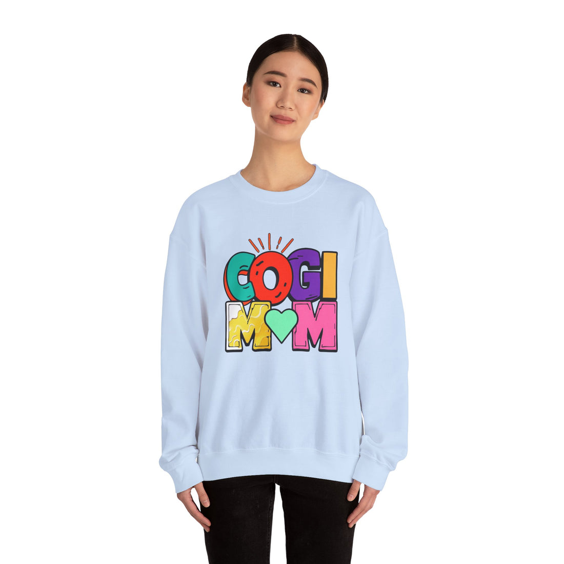 Colorful COGI MOM Crewneck Sweatshirt