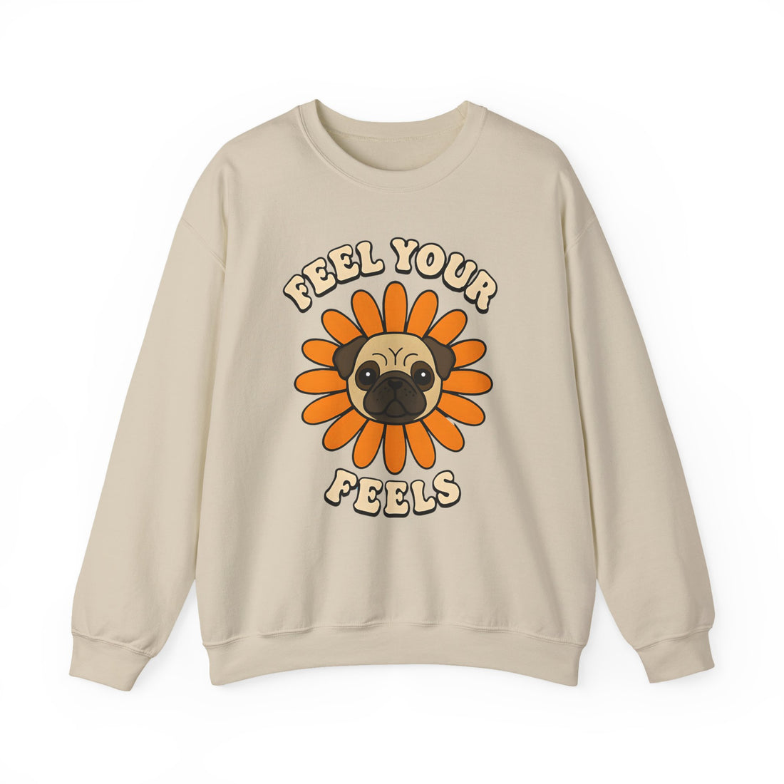 Pug Floral Crewneck Sweatshirt
