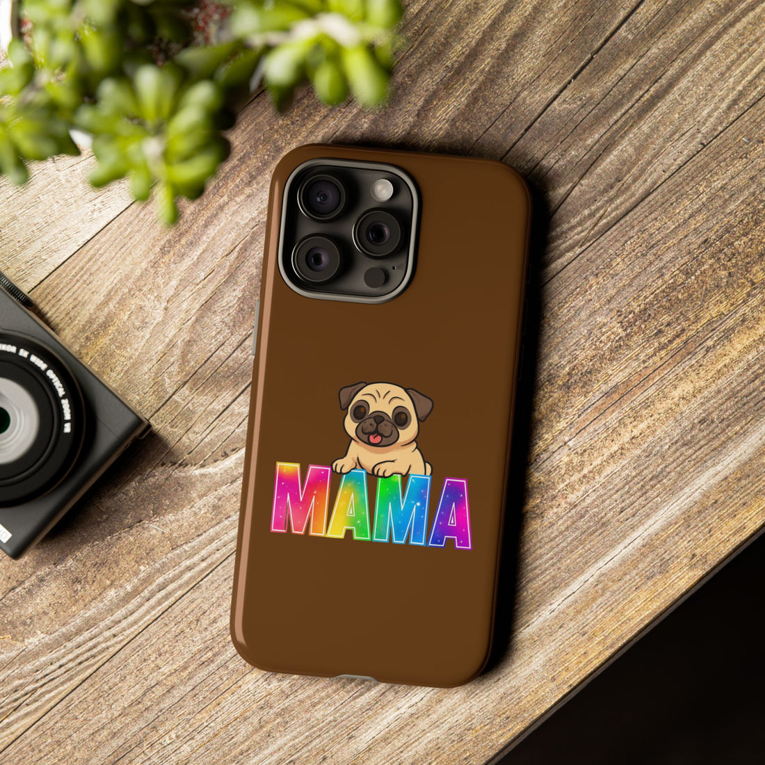 Colorful Pug Mama Phone Case