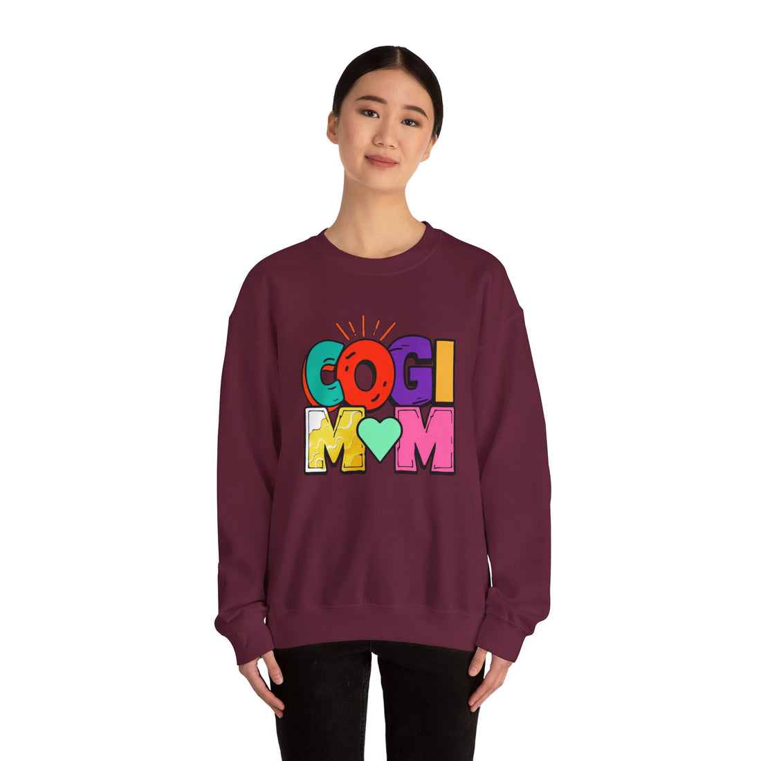 Colorful COGI MOM Crewneck Sweatshirt