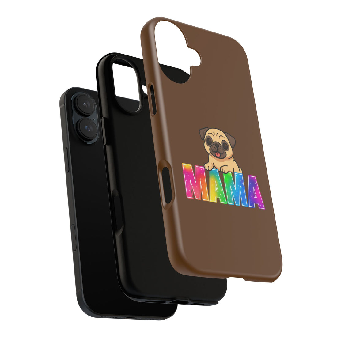 Colorful Pug Mama Phone Case