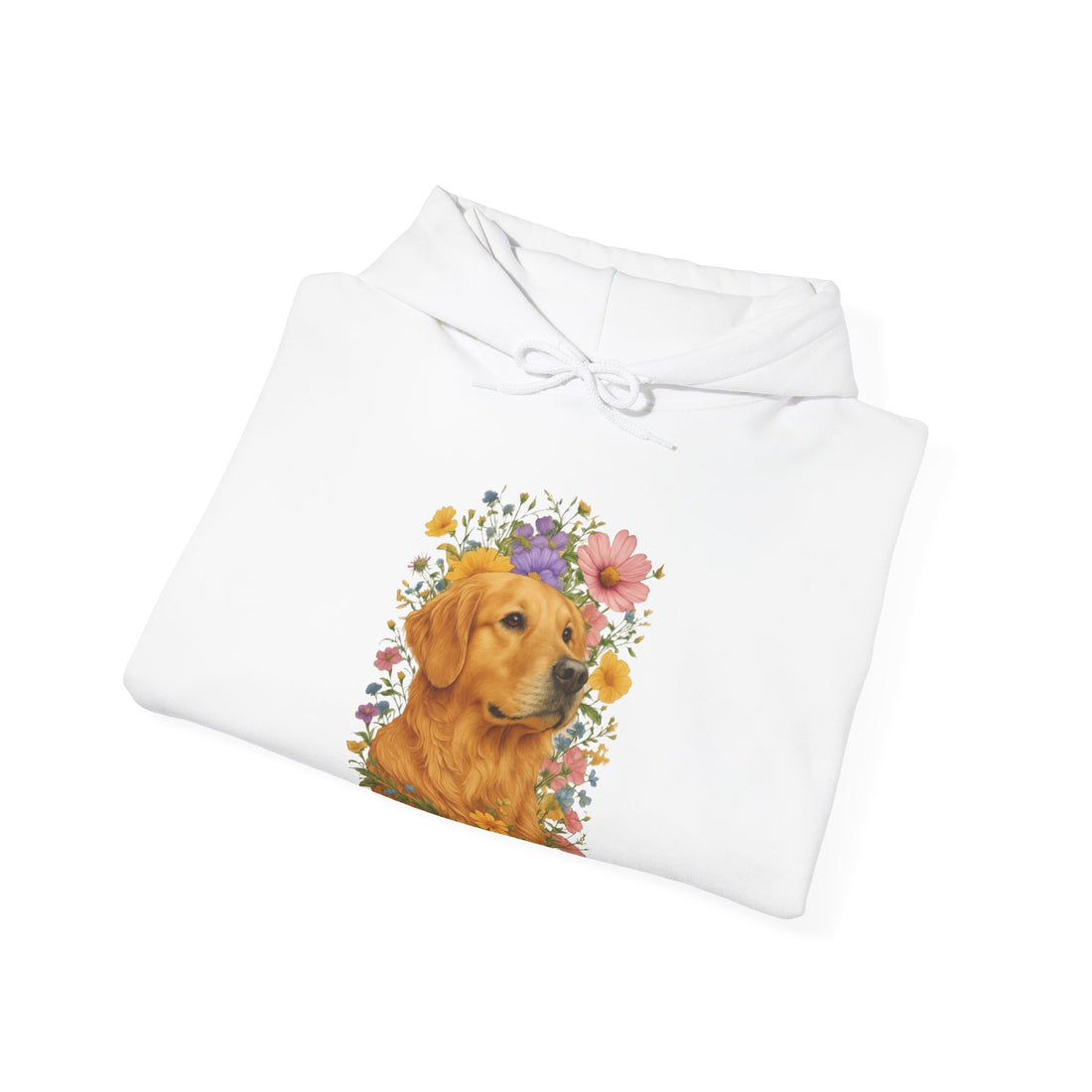 Golden Retriever Floral Hoodie