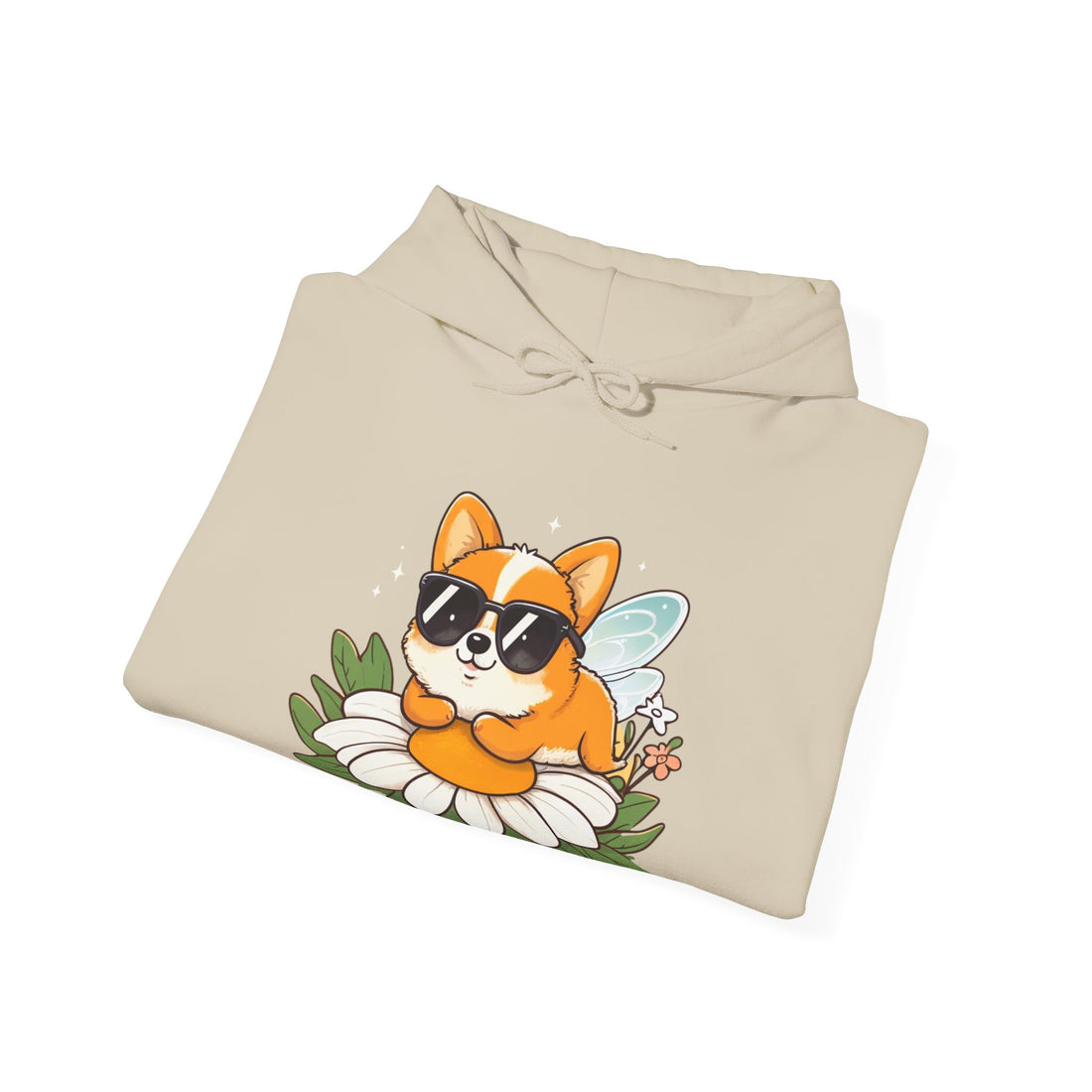 Corgi in Sunglasses Hoodie