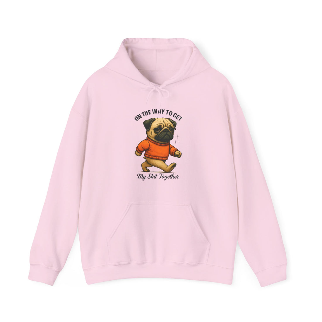Pug Motivation Hoodie