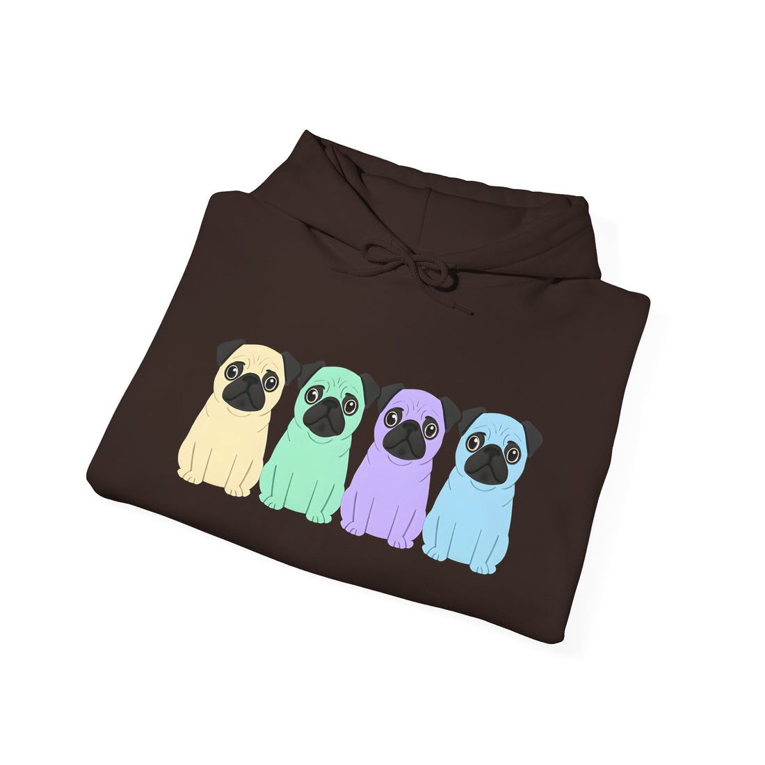 Colorful Pug Hoodie