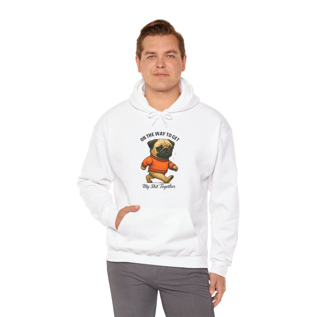 Pug Motivation Hoodie
