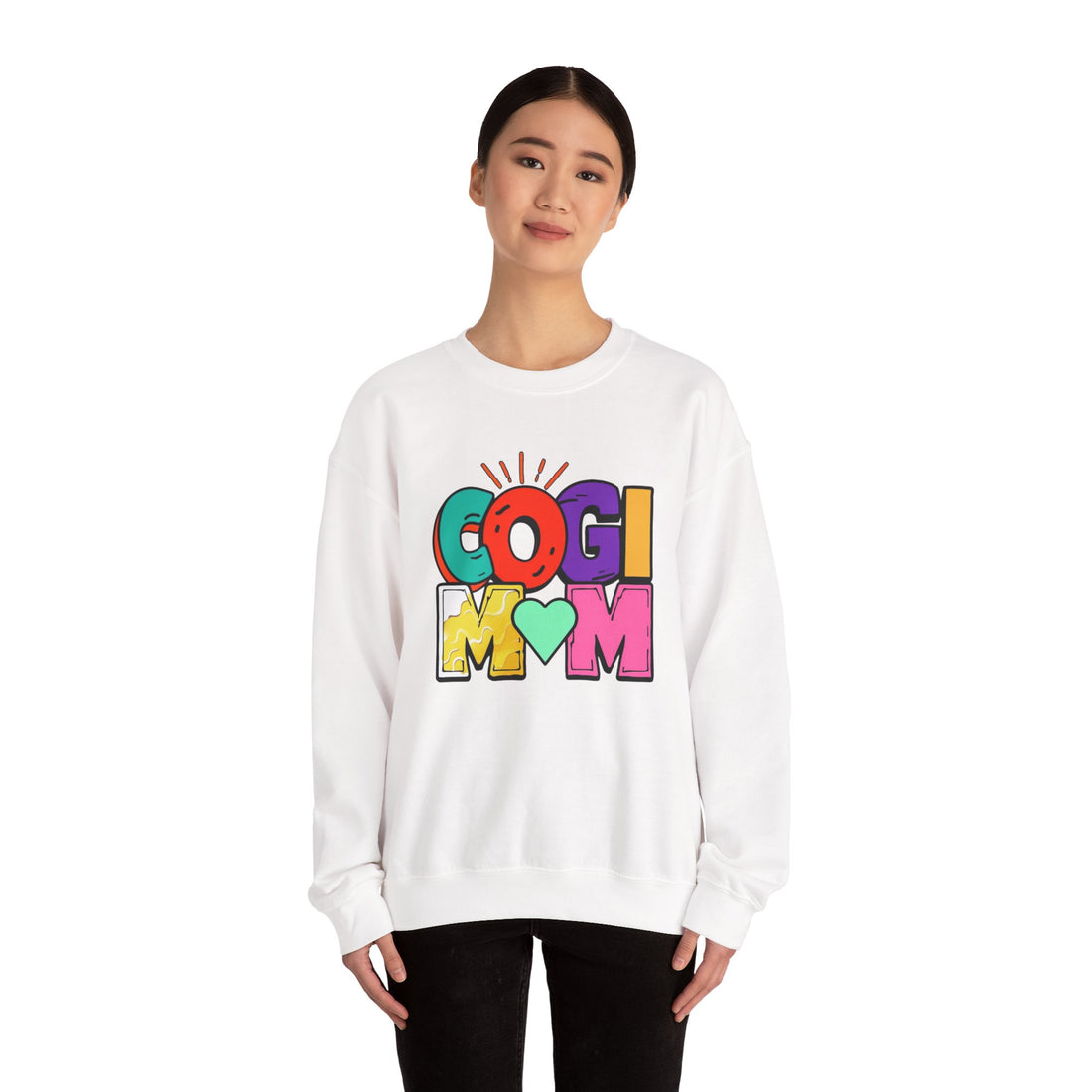 Colorful COGI MOM Crewneck Sweatshirt