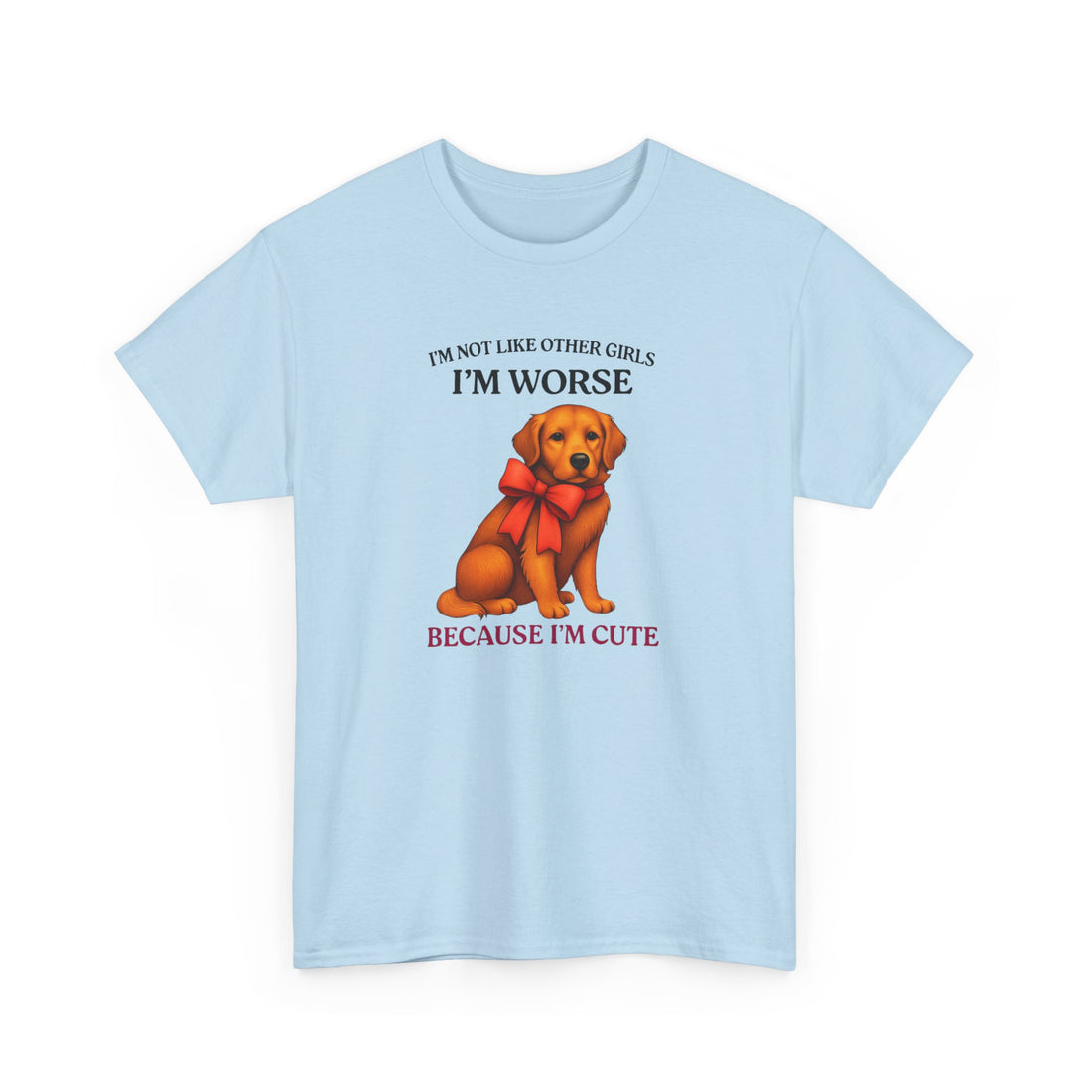 Cute Dog Humor Unisex Heavy Cotton Tee