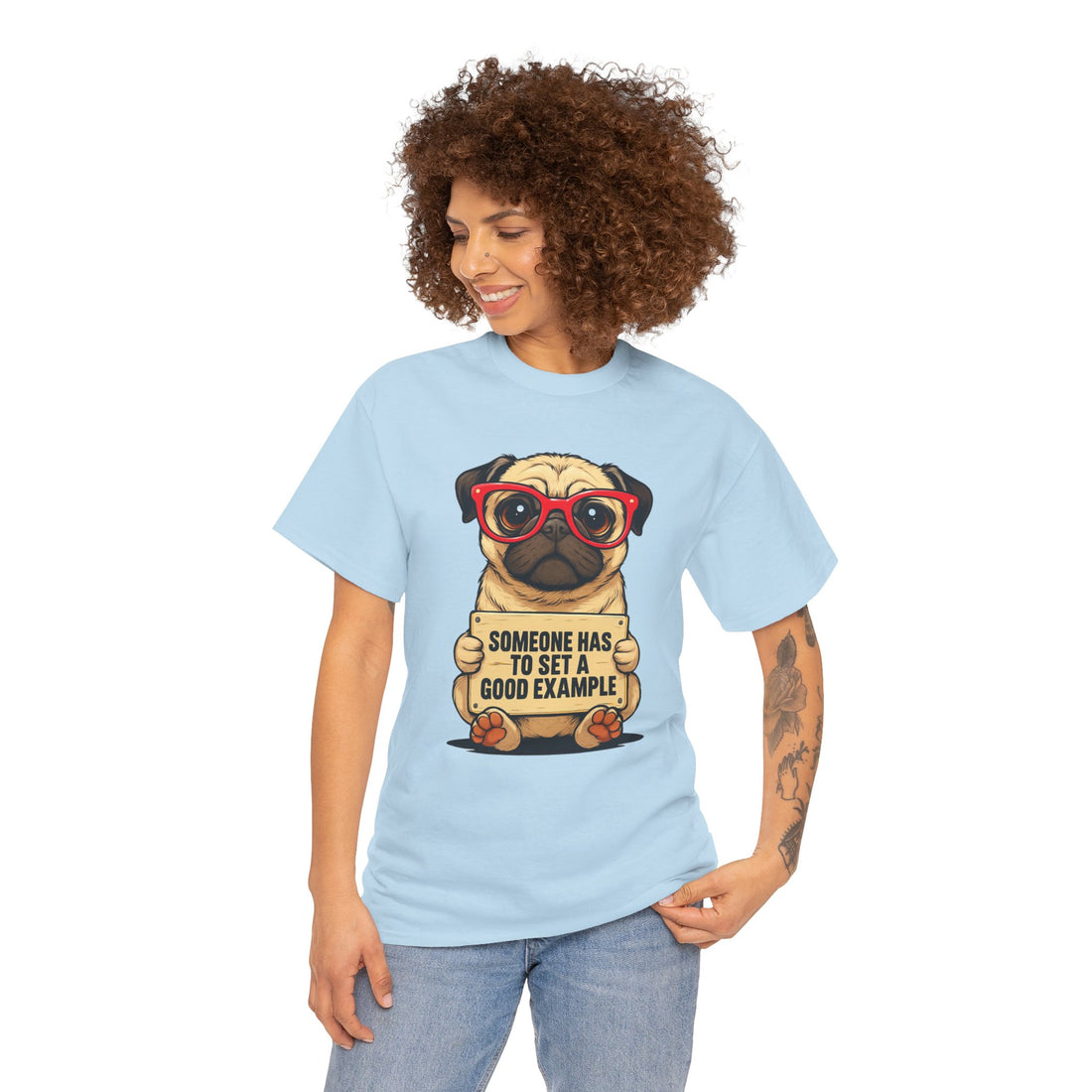 Pug Motivational Tee, Funny Dog T-Shirt