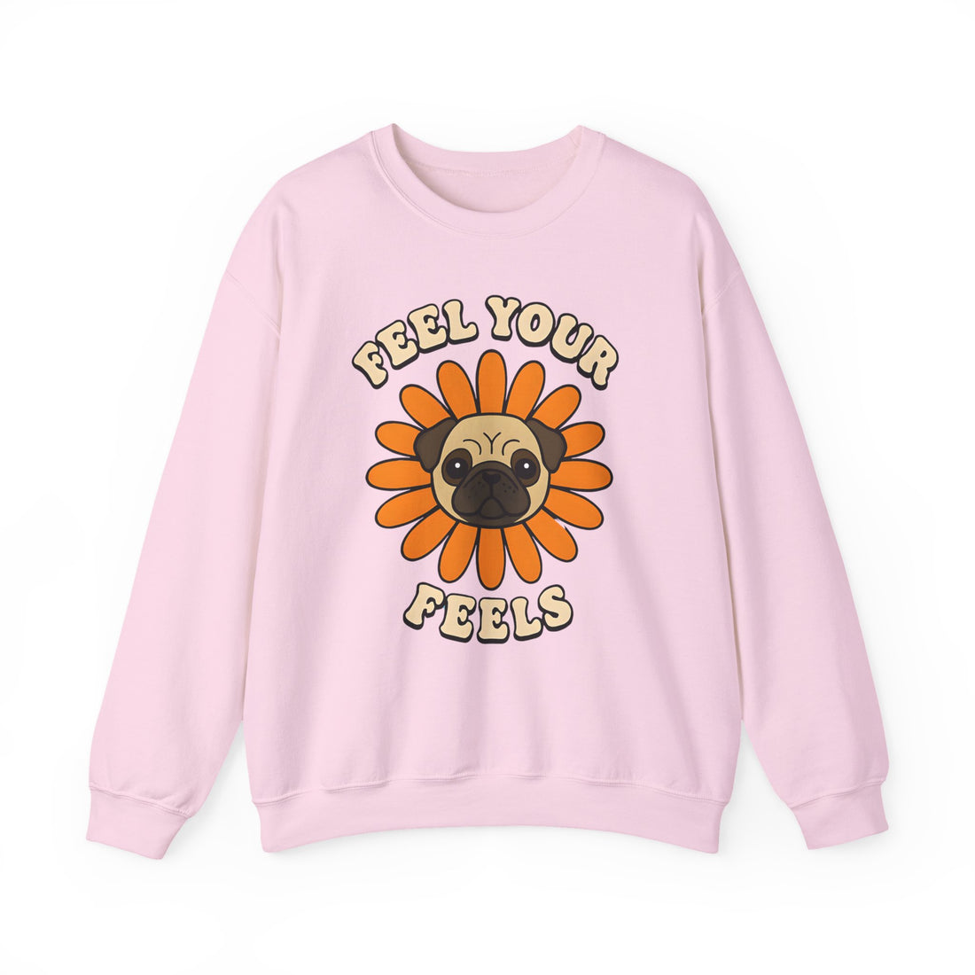 Pug Floral Crewneck Sweatshirt