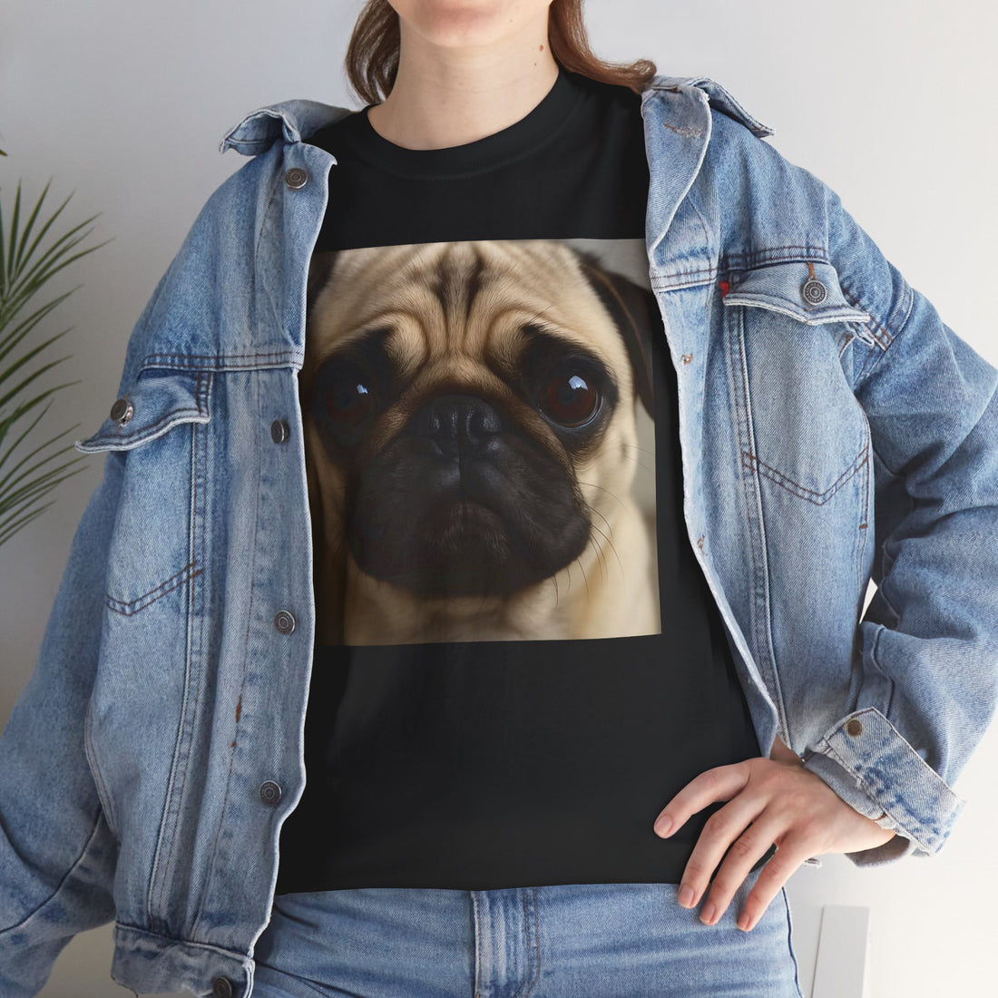 Adorable Pug Heavy Cotton Tee