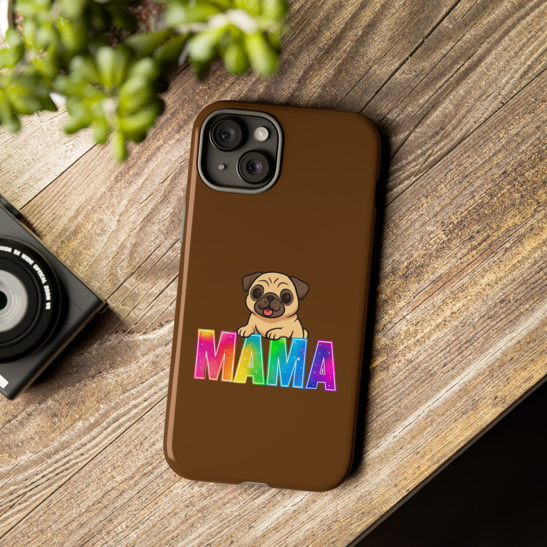 Colorful Pug Mama Phone Case