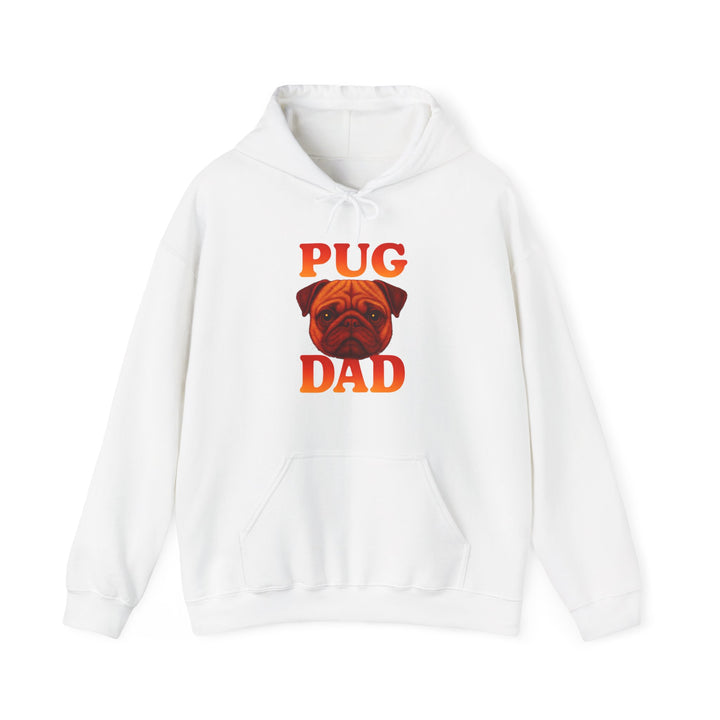 Pug Dad Hoodie, Cozy Sweatshirt for Dog Lovers, Funny Pet Apparel, Gift for Dog Dads, Unisex Casual Wear