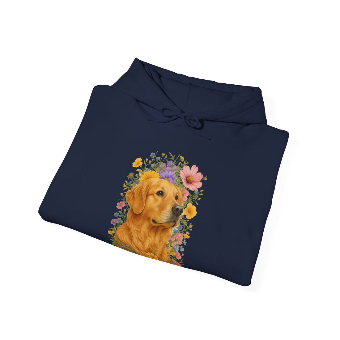 Golden Retriever Floral Hoodie