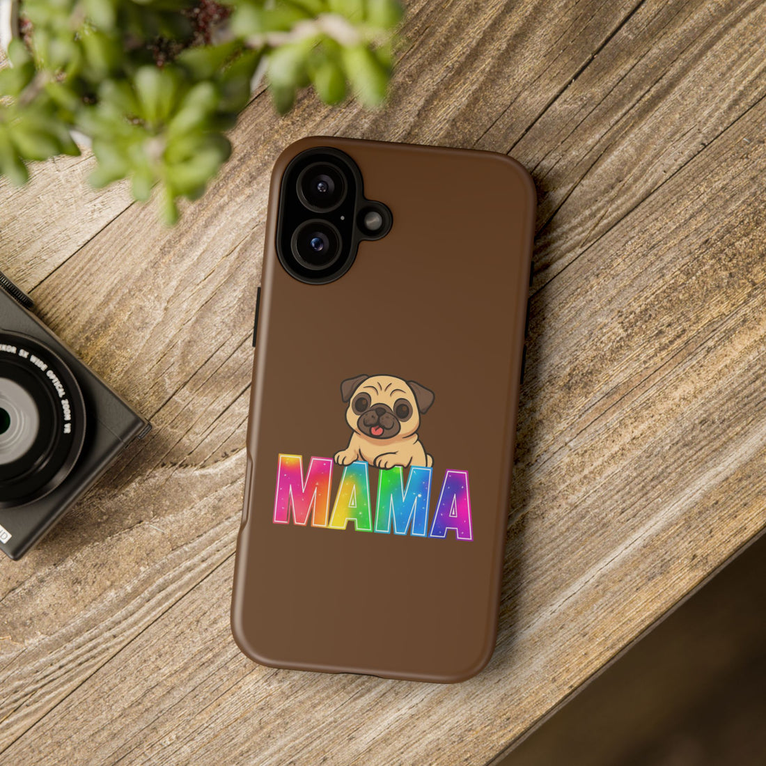 Colorful Pug Mama Phone Case