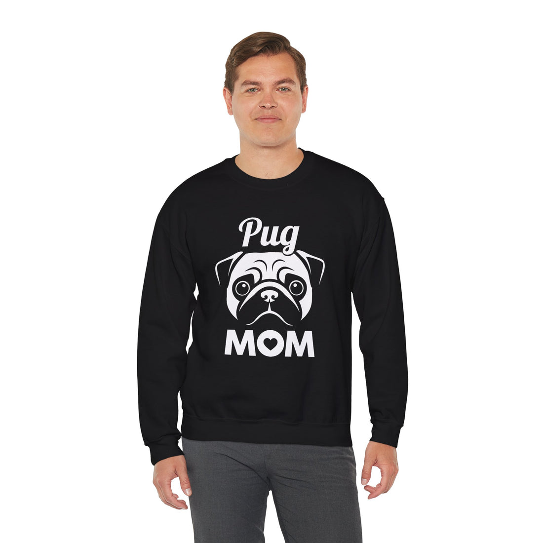 Pug Mom Unisex Crewneck Sweatshirt