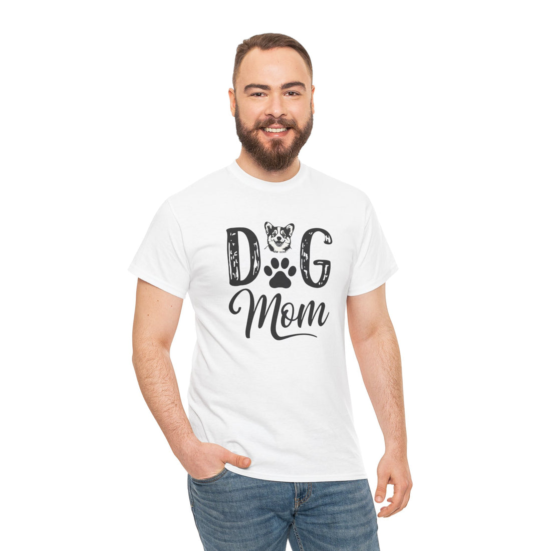 Dog Mom Unisex Heavy Cotton Tee