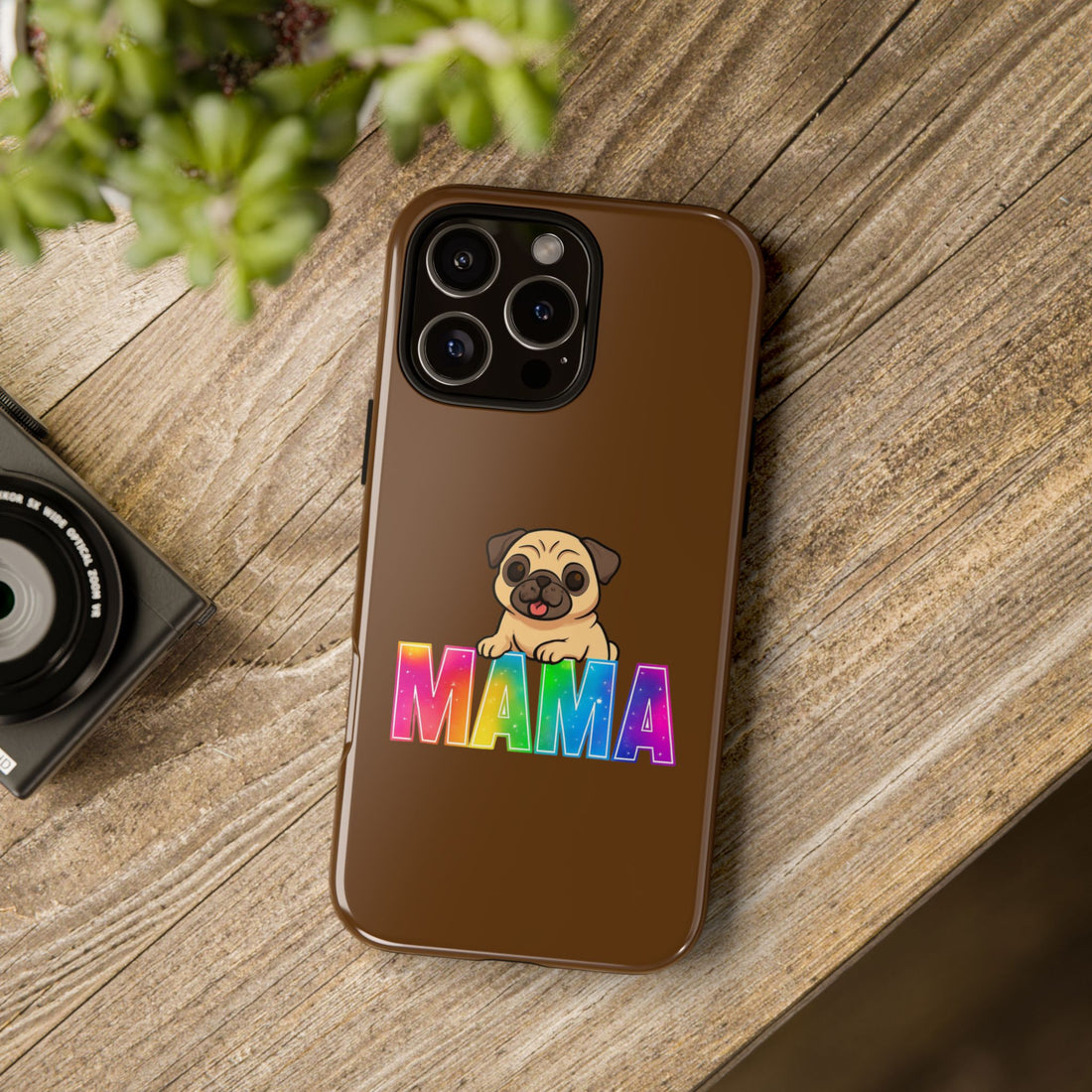 Colorful Pug Mama Phone Case