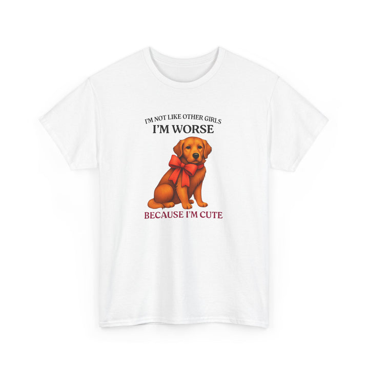 Cute Dog Humor Unisex Heavy Cotton Tee