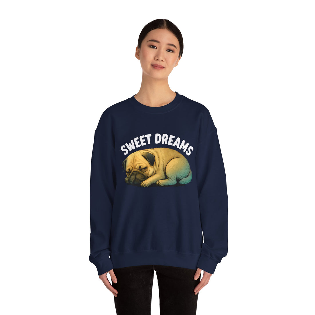 Cozy Pug Sweatshirt - Sweet Dreams