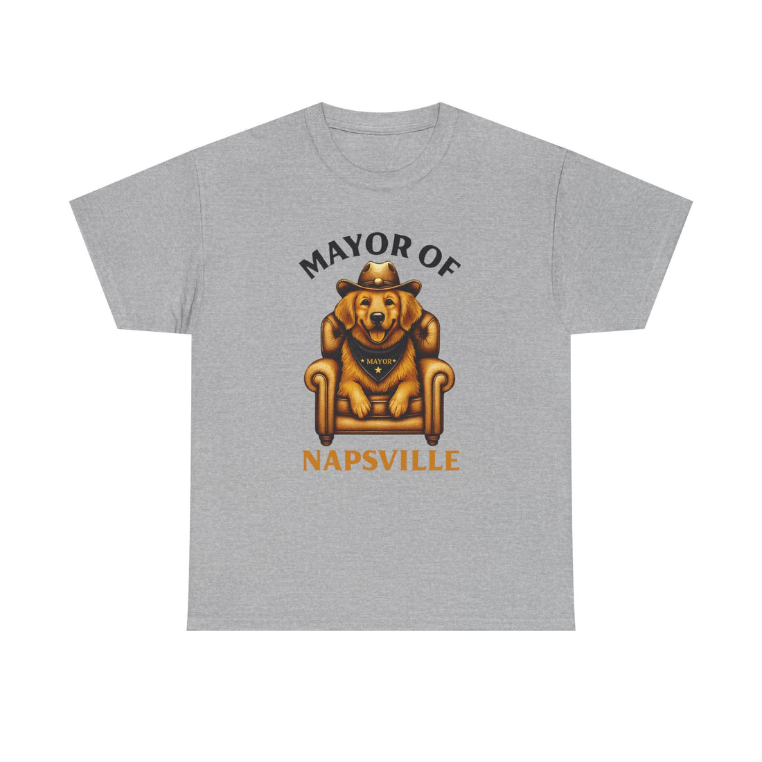 Funny Dog Lover Tee, Mayor of Napsville T-Shirt