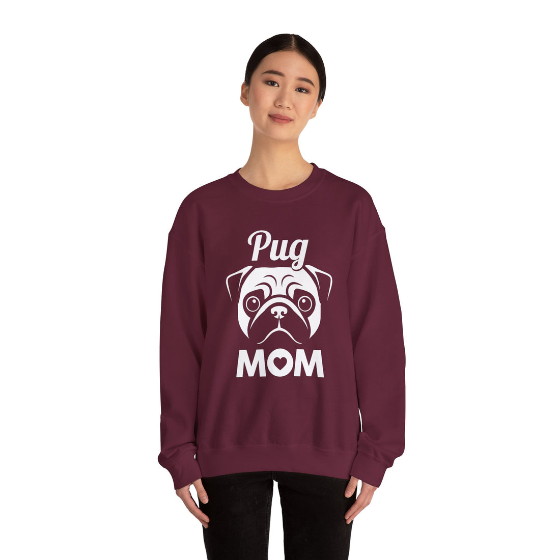 Pug Mom Unisex Crewneck Sweatshirt