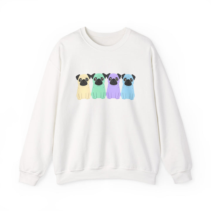 Colorful Pug Sweatshirt for Dog Lovers