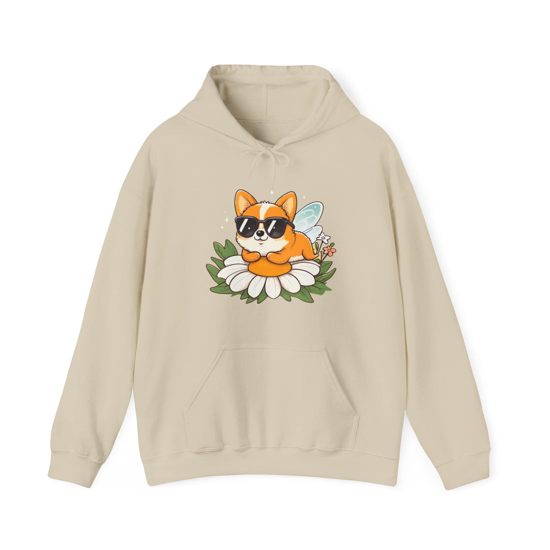 Corgi in Sunglasses Hoodie