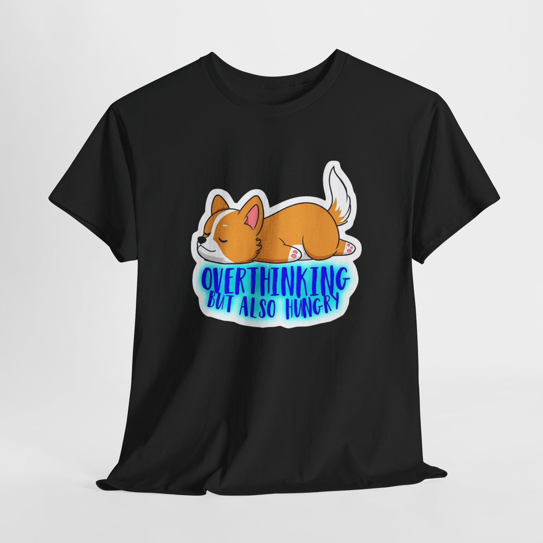 Overthinking Corgi Unisex Heavy Cotton Tee