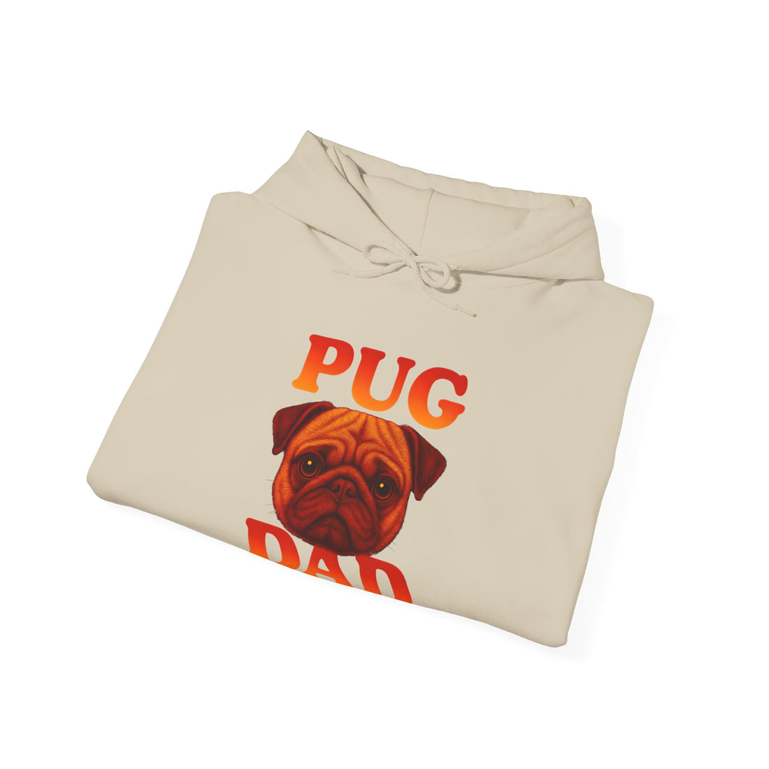 Pug Dad Hoodie, Cozy Sweatshirt for Dog Lovers, Funny Pet Apparel, Gift for Dog Dads, Unisex Casual Wear
