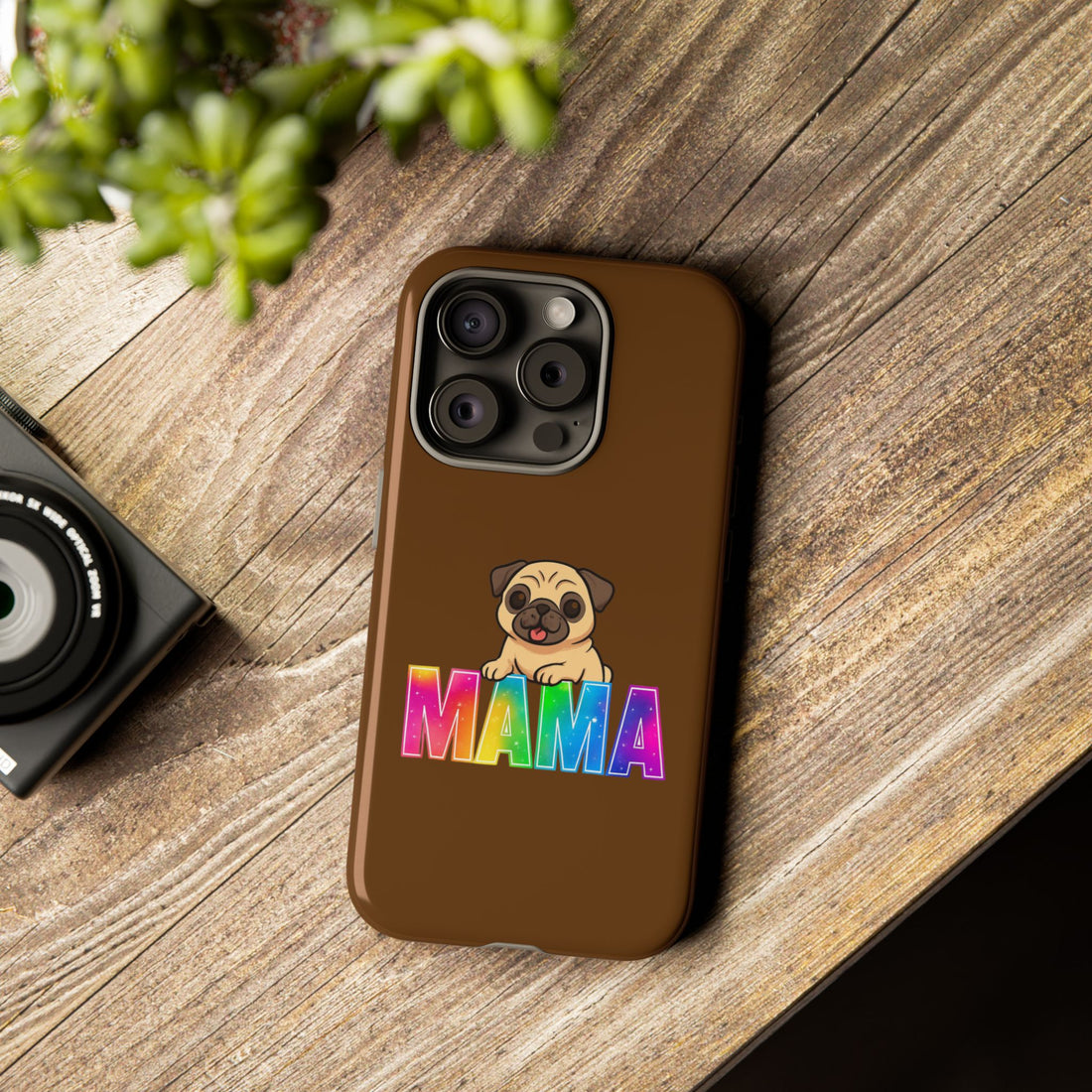 Colorful Pug Mama Phone Case